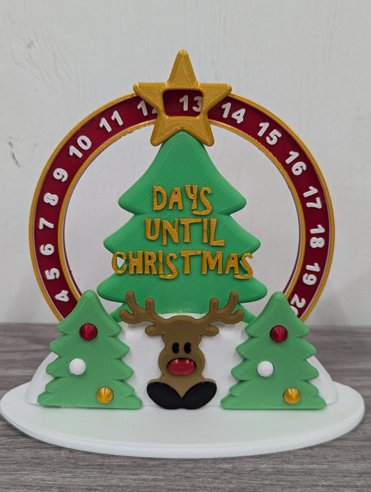 Round Christmas Countdown