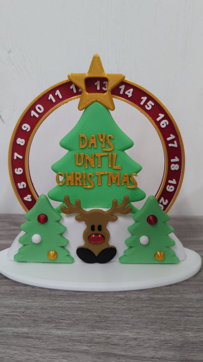Round Christmas Countdown